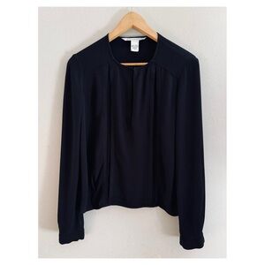 Diane Von Furstenberg Black Blouse